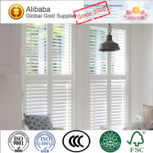 Premium Quality with Good Price of White Coated Arch Plantation Shutters